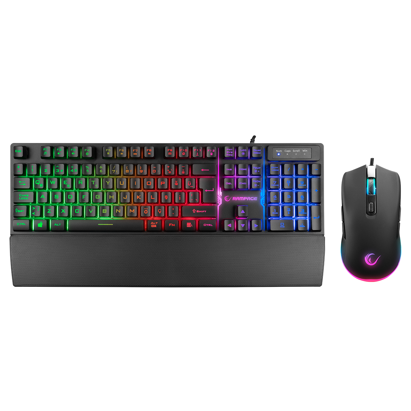 Rampage KM-RX7 Fortuna Gaming Klavye Mouse Seti görseli